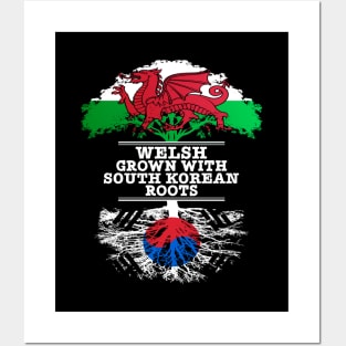 Welsh Grown With South Korean Roots - Gift for South Korean With Roots From South Korea Posters and Art